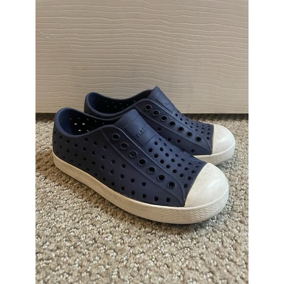 Native Shoes Kids‎ Boys Toddler 10 Blue Rubber Play Condtion - Picture 1 of 9